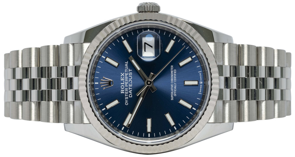Rolex Datejust 36, Blå, Stål, Jubilee
