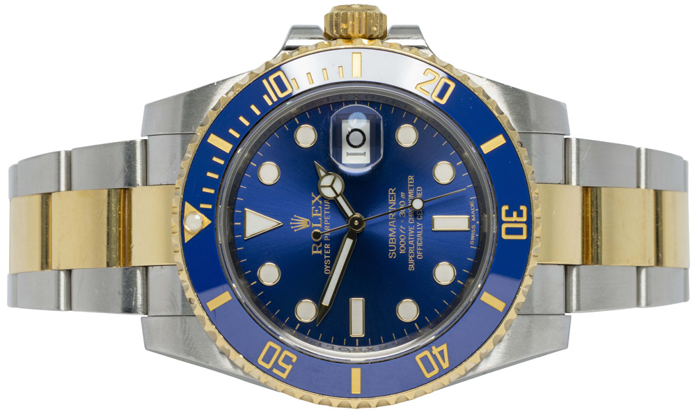 Rolex Submariner Date 40, Blå, Guld/Stål, Oyster