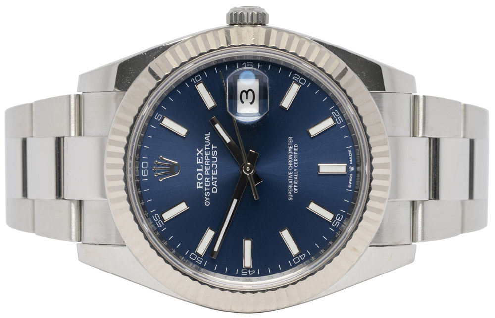 Rolex Datejust 41, Blå, Stål, Oyster