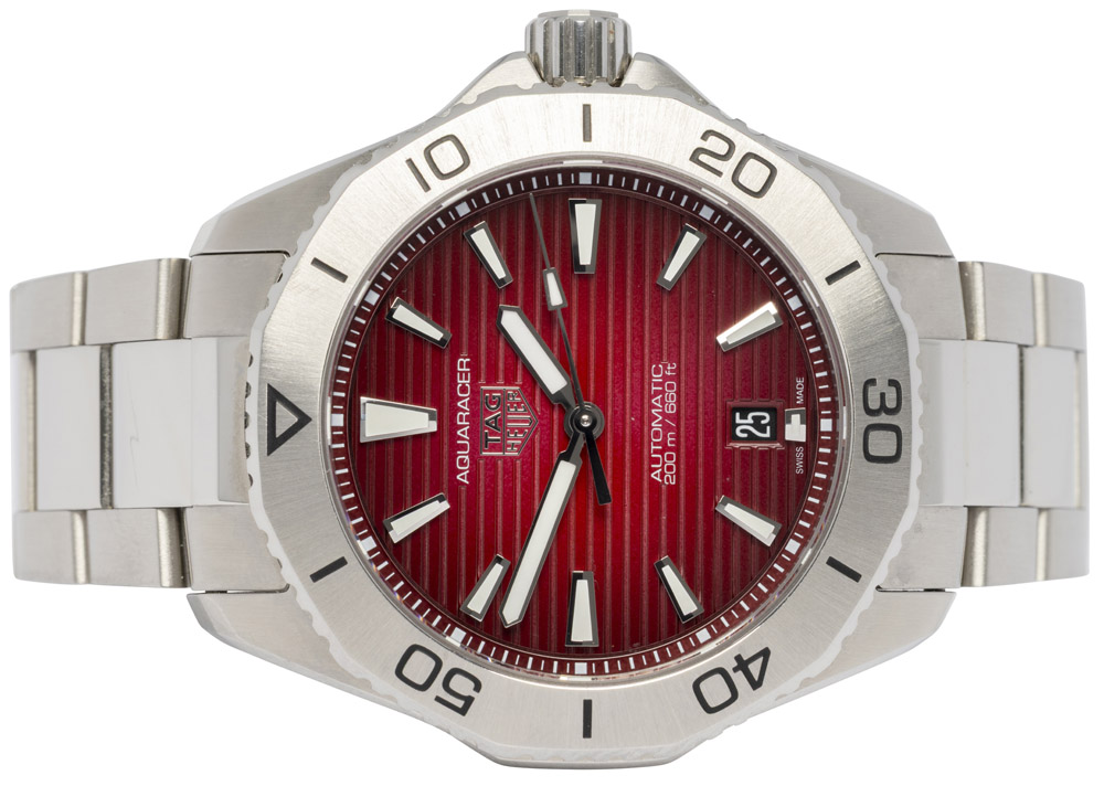 Tag Heuer Aquaracer Professional 200 Date 40, Sunray Brushed Rød, Stål