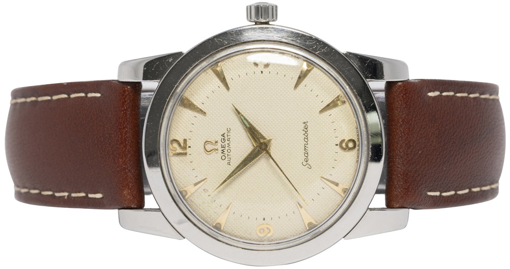 Omega Seamaster 34, Sølv, Stål, Læder