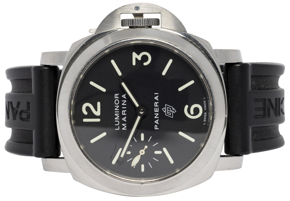 Panerai Luminor Marina 44, Sort, Stål, Gummi