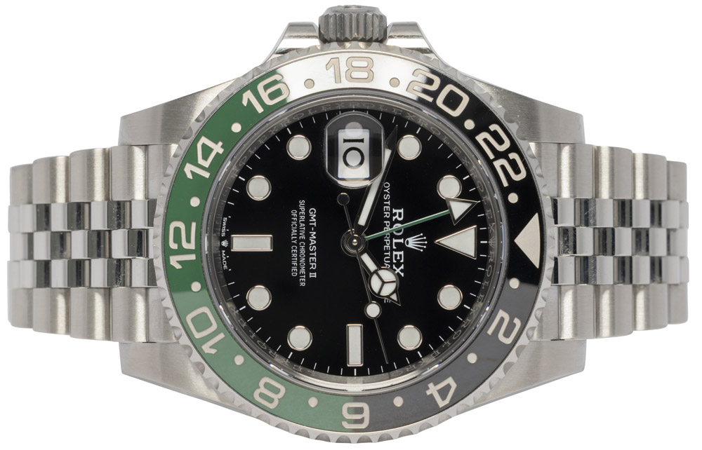 Rolex GMT-Master II 40, Sort, Sprite, Stål, Jubilee