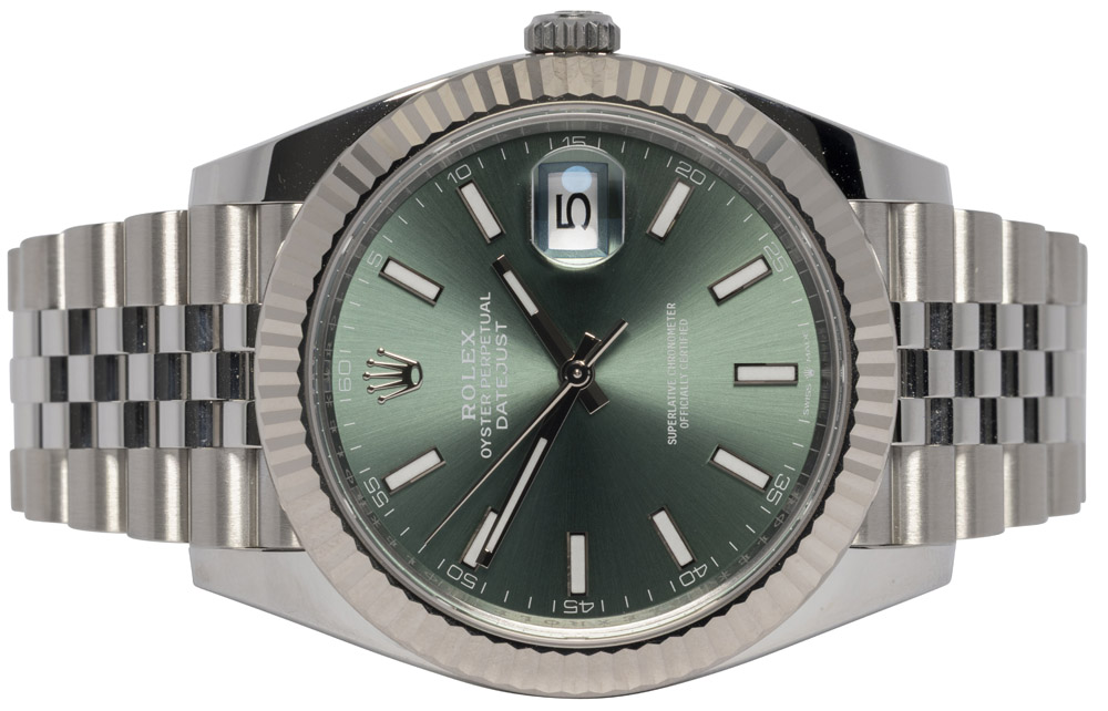Rolex Datejust 41, Mint, Stål, Jubilee