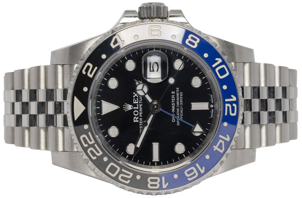 Rolex GMT-Master II 40, Sort, Batgirl, Stål, Oyster